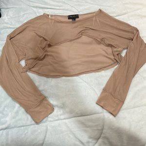 Forever 21 crop top see-through shirt, size 1X